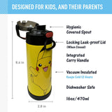 *NEW 2024* THERMOS FUNTAINER 16oz/470mL Stainless Steel Vacuum Insulated Bottle with Spout Lid, Pokemon