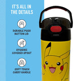 *NEW 2024* THERMOS FUNTAINER 16oz/470mL Stainless Steel Vacuum Insulated Bottle with Spout Lid, Pokemon