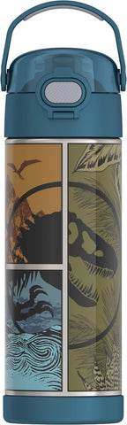 Thermos 470ml/16oz FUNtainer Water Bottle w/ Spout and Locking Lid - Jurassic World
