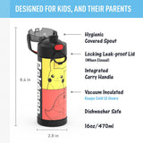 *NEW 2025* Thermos 470ml/16oz FUNtainer Water Bottle w/ Spout and Locking Lid - Pokemon