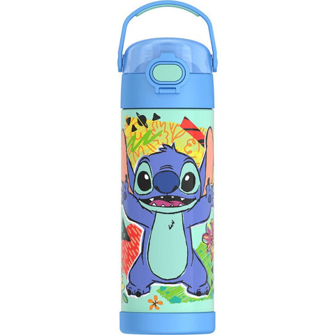*NEW 2026* Thermos 470ml/16oz FUNtainer Water Bottle w/ Spout and Locking Lid - Lilo & Stitch