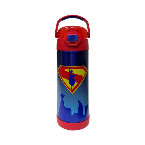*NEW 2025* Thermos 470ml/16oz FUNtainer Water Bottle w/ Spout and Locking Lid - Superman