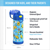 *NEW 2026* Thermos 470ml/16oz FUNtainer Water Bottle w/ Spout and Locking Lid - Minion