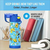 *NEW 2026* Thermos 470ml/16oz FUNtainer Water Bottle w/ Spout and Locking Lid - Minion