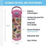 *NEW 2026* Thermos 470ml/16oz FUNtainer Water Bottle w/ Spout and Locking Lid - Lilo & Stitch