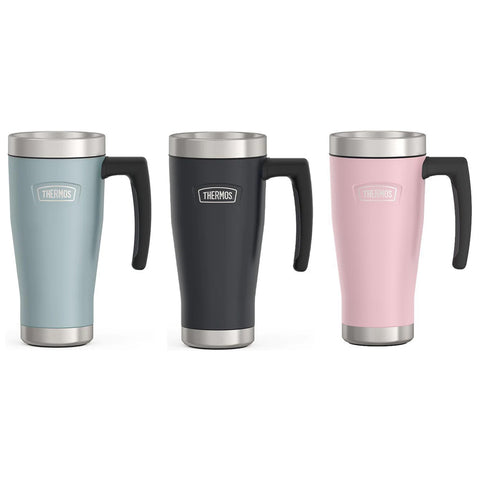 Thermos ICON Series Stainless Steel Mug 360˚ Lid with Handle, 16oz/470mL (IS1002)