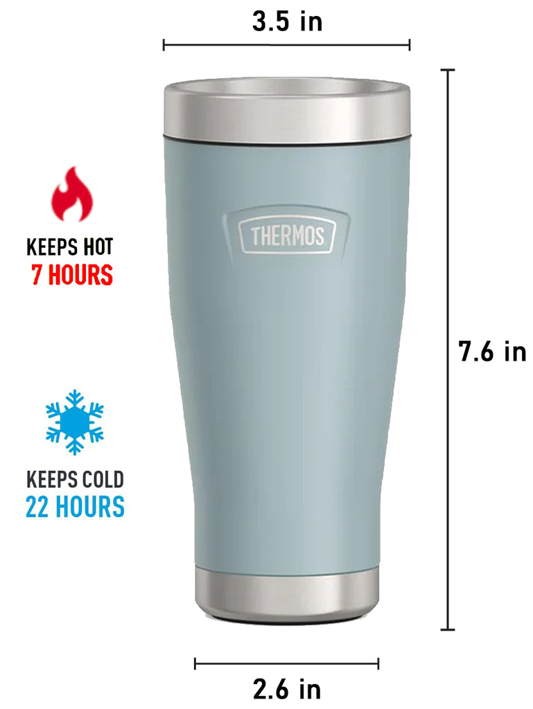 Thermos ICON Series Stainless Steel Tumbler 360˚ Lid, 16oz/470mL (IS10 ...