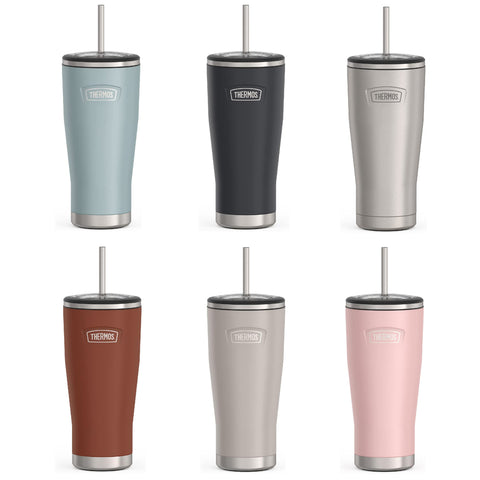 Thermos ICON Series Stainless Steel Cold Tumbler with Straw, 24oz/710mL (IS1112)