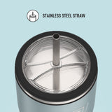 Thermos ICON Series Stainless Steel Cold Tumbler with Straw, 24oz/710mL (IS1112)