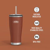 Thermos ICON Series Stainless Steel Cold Tumbler with Straw, 24oz/710mL (IS1112)