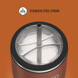 Thermos ICON Series Stainless Steel Cold Tumbler with Straw, 24oz/710mL (IS1112)