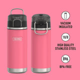 THERMOS ICON Series Stainless Steel Kids Water Bottle with Spout 18oz/530mL (IS2502)