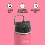 THERMOS ICON Series Stainless Steel Kids Water Bottle with Spout 18oz/530mL (IS2502)