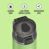 THERMOS ICON Series Stainless Steel Kids Water Bottle with Spout 18oz/530mL (IS2502)