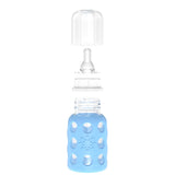 LifeFactory 6 Glass Bottles Baby Starter Kit (4) 4-Ounce Baby Bottle, (2) 9-Ounce Baby Bottle, (2) Flat Caps, (2) Sippy Caps, (2) Stage 2 Nipples