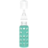 LifeFactory 6 Glass Bottles Baby Starter Kit (4) 4-Ounce Baby Bottle, (2) 9-Ounce Baby Bottle, (2) Flat Caps, (2) Sippy Caps, (2) Stage 2 Nipples