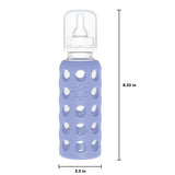 LifeFactory 6 Glass Bottles Baby Starter Kit (4) 4-Ounce Baby Bottle, (2) 9-Ounce Baby Bottle, (2) Flat Caps, (2) Sippy Caps, (2) Stage 2 Nipples