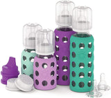 LifeFactory 4 Glass Bottles Baby Starter Kit