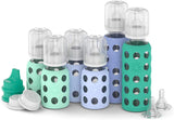 LifeFactory 6 Glass Bottles Baby Starter Kit (4) 4-Ounce Baby Bottle, (2) 9-Ounce Baby Bottle, (2) Flat Caps, (2) Sippy Caps, (2) Stage 2 Nipples