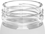 Lifefactory 12-Ounce BPA-Free Glass Water Bottle with Classic Cap and Protective Silicone Sleeve, Optic White