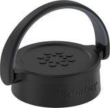 Lifefactory BPA-Free Glass Water Bottle w/ Classic Cap & Protective Silicone Sleeve, Onyx