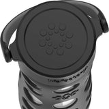 Lifefactory BPA-Free Glass Water Bottle w/ Classic Cap & Protective Silicone Sleeve, Onyx