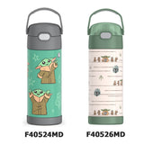 *NEW 2026* Thermos FUNtainer Stainless Steel 14oz/410mL Straw Bottle - Mandalorian (F40524MD6)