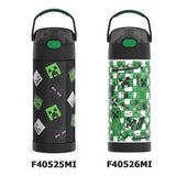 *NEW 2026* Thermos FUNtainer Stainless Steel 14oz/410mL Straw Bottle - Minecraft