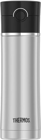 Thermos Sipp 16oz/480mL Stainless Steel Insulated Drink Bottle with Tea Strainer (NS403BK)