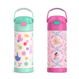 *NEW 2026* Thermos FUNtainer Stainless Steel 14oz/410mL Straw Bottle - Disney Princess