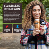 THERMOS Stainless King Vacuum-Insulated Travel Tumbler, 16oz / 450mL (SK1005)