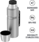 THERMOS Stainless King Vacuum-Insulated Beverage Bottle, 68oz/2.0L (SK2020)