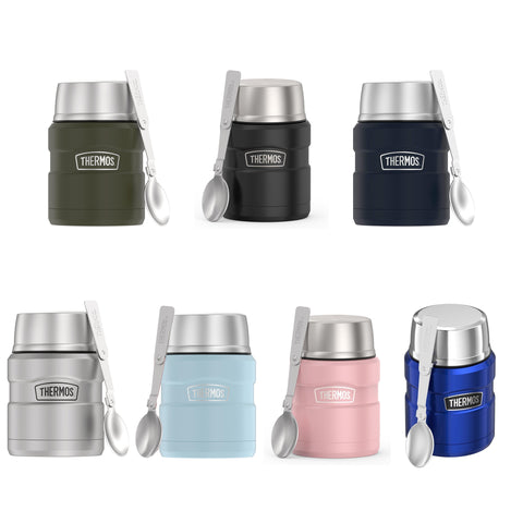 Thermos Stainless King 16oz/470mL Food Jar with Stainless Steel Folding Spoon (SK3000 Series)