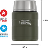 Thermos Stainless King 16oz/470mL Food Jar with Stainless Steel Folding Spoon (SK3000 Series)