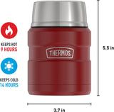 Thermos Stainless King 16oz/470mL Food Jar with Stainless Steel Folding Spoon (SK3000 Series)