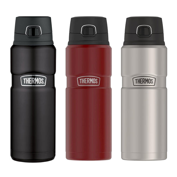 THERMOS Stainless King Vacuum-Insulated Spout Drink Bottle, 24oz/710mL (SK4000)
