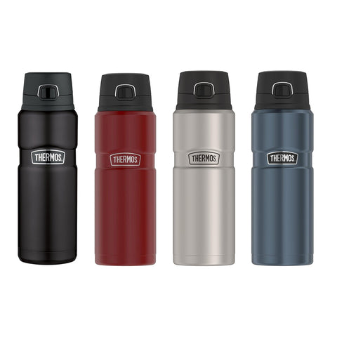 THERMOS Stainless King Vacuum-Insulated Spout Drink Bottle, 24oz/710mL (SK4000)
