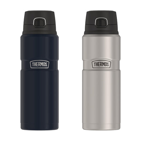THERMOS Stainless King Vacuum-Insulated Spout Drink Bottle, 24oz/710mL (SK4000)