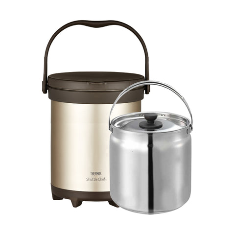Thermos Shuttle Chef 6.0L Carry Out Stainless Steel Thermal Cooker (1 x 6.0L Inner Pot) (TCRA-6000-6.0IP)
