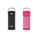 Thermos FUNtainer Stainless Steel 355mL Straw Bottle, Solid Color (F4100 Series)