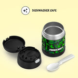 Thermos FUNtainer Stainless Steel 10oz/290mL Food Jar with Fold-able Spoon - Minecraft