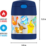 Thermos FUNtainer Stainless Steel 10oz/290mL Food Jar with Fold-able Spoon - Pokemon