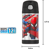 Thermos FUNtainer Stainless Steel 12oz/355mL Straw Bottle - Spiderman