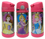 Thermos FUNtainer Stainless Steel 12oz. Straw Bottle - Disney Princess