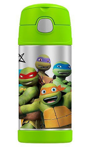 Teenage Mutant Ninja Turtle Stainless Steel Thermos Funtainer Hydration Bottle - 12 Ounce