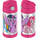 Thermos FUNtainer Stainless Steel 12oz/355mL Straw Bottle - My Little Pony