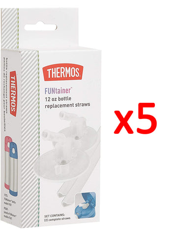 Thermos Replacement Straws for 12 Ounce Funtainer Bottle Clear