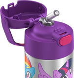 Thermos FUNtainer Stainless Steel 12oz/355mL Straw Bottle - My Little Pony