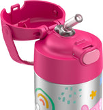 Thermos FUNtainer Stainless Steel 12oz/355mL Straw Bottle - Peppa Pig