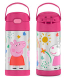 Thermos FUNtainer Stainless Steel 12oz/355mL Straw Bottle - Peppa Pig